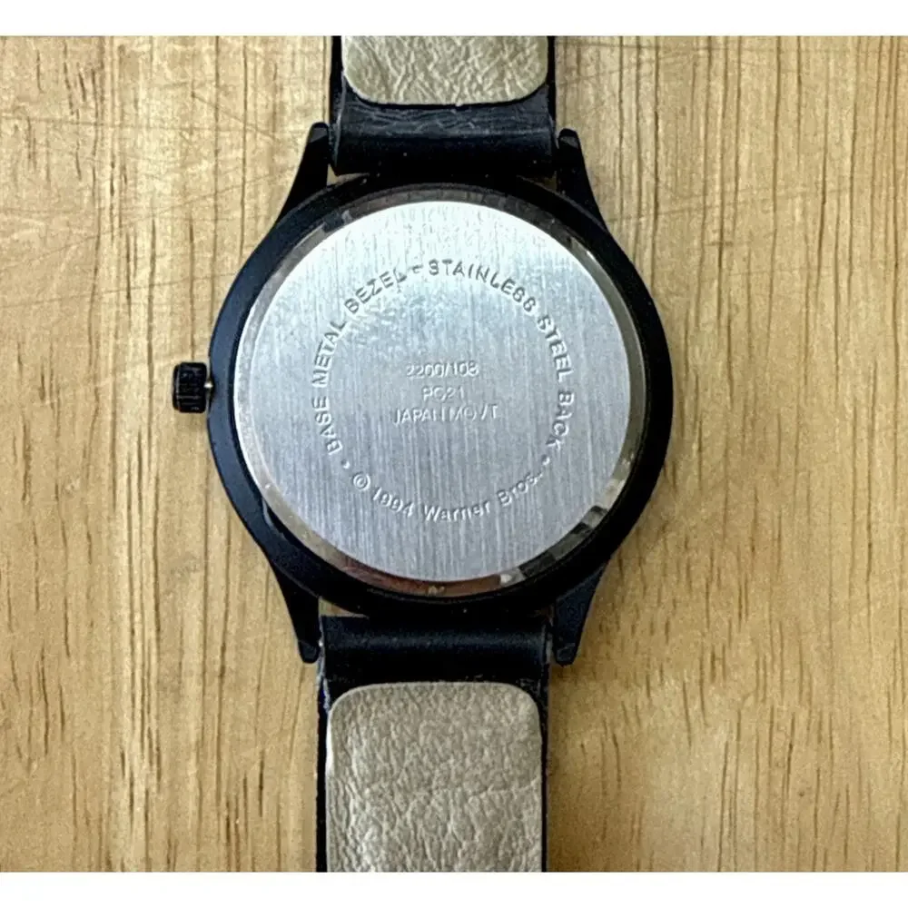 Armitron Taz Watch Men’s Women's 32mm Case Black Resin Band‎ Quartz,New Battery